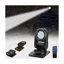 Remote LED Spot Lights for Trucks, Auto-Return 360 Rotating Search Light for ...