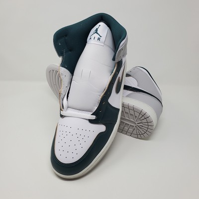 Nike Air Jordan 1 Mid Oxidized Green White FQ7720-103 Men s Size 13