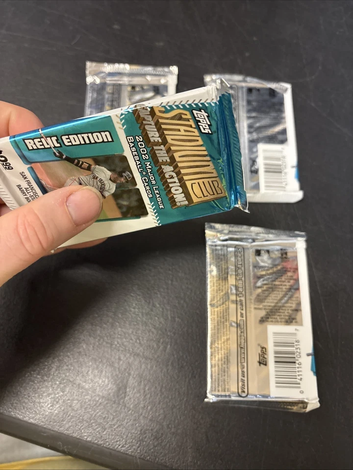 Lot Of 4 2002 Topps Stadium Club Baseball Relic Edition 6-Card Pack - Image 3 of 4