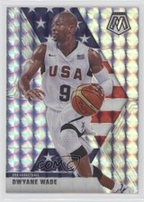 2019-20 Panini Mosaic USA Basketball Silver Prizm Dwyane Wade #259 HOF 0ms6