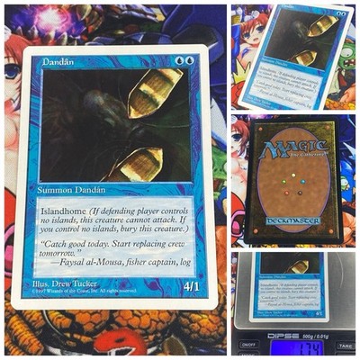 MTG Dandan     Nm Fifth 5th 1997 Magic The Gathering Vintage OG Blue Staples
