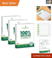 Eco-Friendly Multipurpose Paper - 8.5" x 11", 1200 Sheets, Printer Compatible