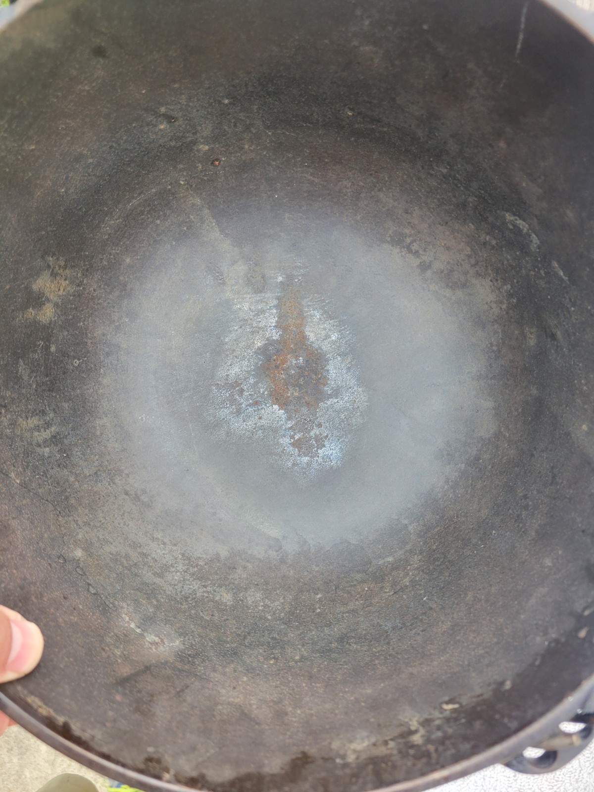 Vintage Wapak Cast Iron Bean Pot Kettle # 4 10 1/2"