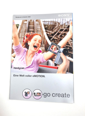go create Katalog Sony Handycam, Produktausstattung und Zubehör 2002