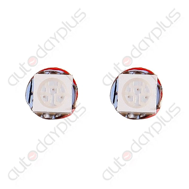 20 piezas T5 Wedge 5050 1SMD Rosa LED Panel de Instrumentos Luz 74 86 37 Para Buick Foto 4 de 4