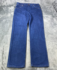 Wrangler Cowboy Cut Jeans Mens Fits 36x34 Blue Medium Wash Straight Denim Ranch