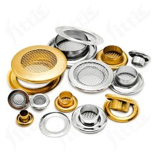Metal Mesh Eyelets Vented Brass Grommets With Washers For DIY Crafts 3.5-17.5mm