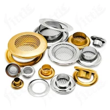 Metal Mesh Eyelets Vented Brass Grommets With Washers For DIY Crafts 3.5-17.5mm