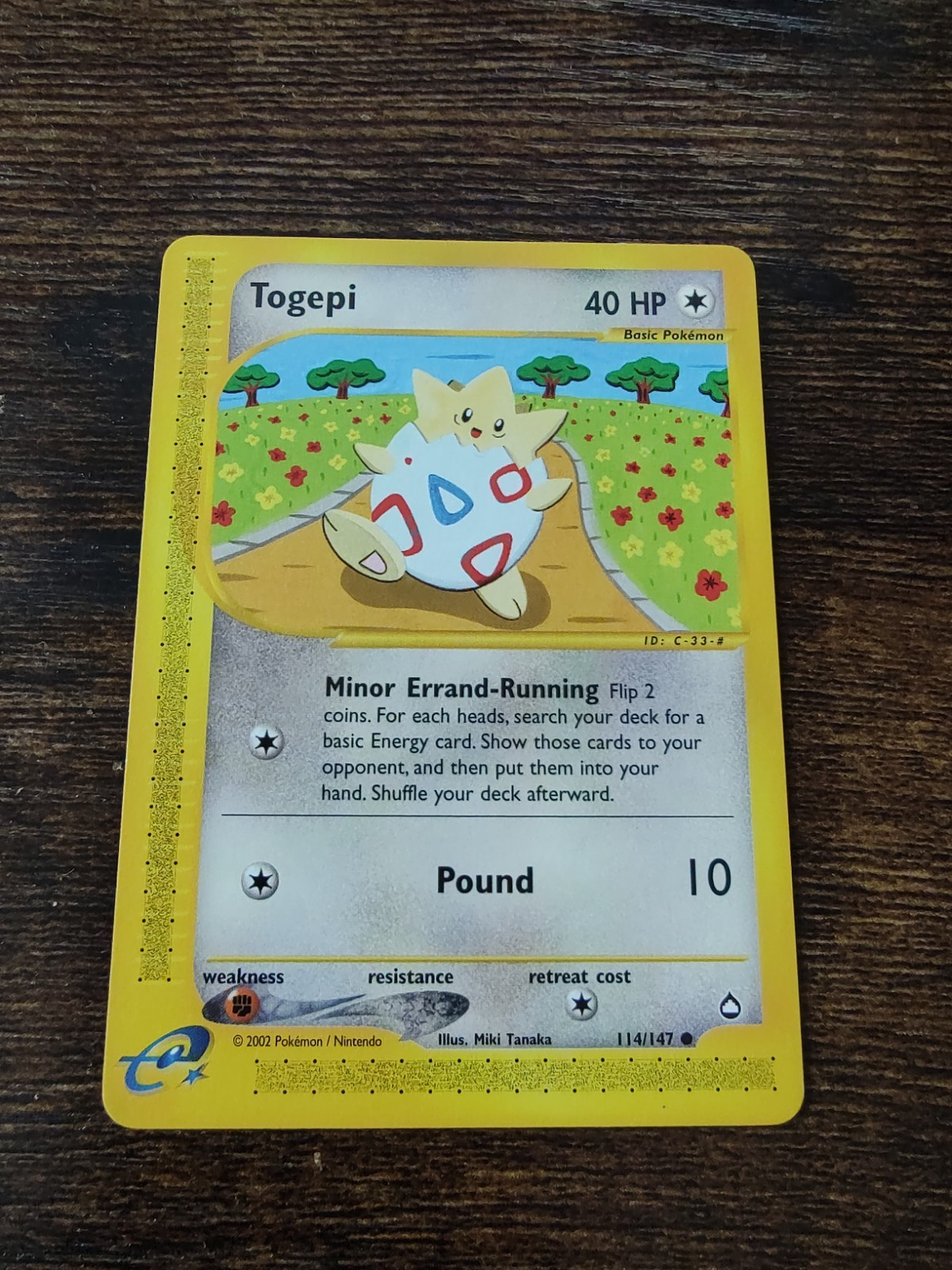 Aquapolis Togepi 114/147 Pokemon Card