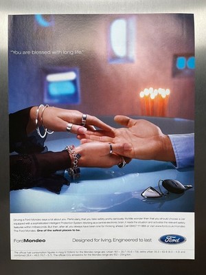 Original Ford Mondeo Werbung ''Sie sind gesegnet mit langem Leben'' 2003 - GRATIS P&P