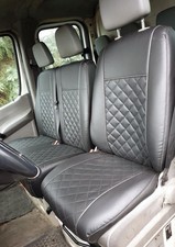 Maß-Sitzbezüge geeignet als Ford Tourneo Custom 2012-2023 Kunstleder 1+2 Voll