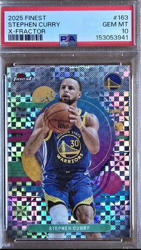 STEPHEN CURRY XFRACTOR - UNCOMMON- SSP  2025-26 TOPPS FINEST  PSA 10 GEM MINT