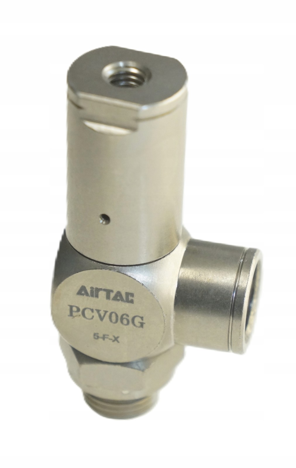 Válvula de retención AIRTAC PVC06G controlable latón niquelado