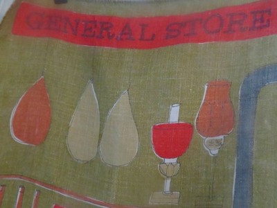 Vintage VERA Neumann Linen General Store Towel, Runner or for Display