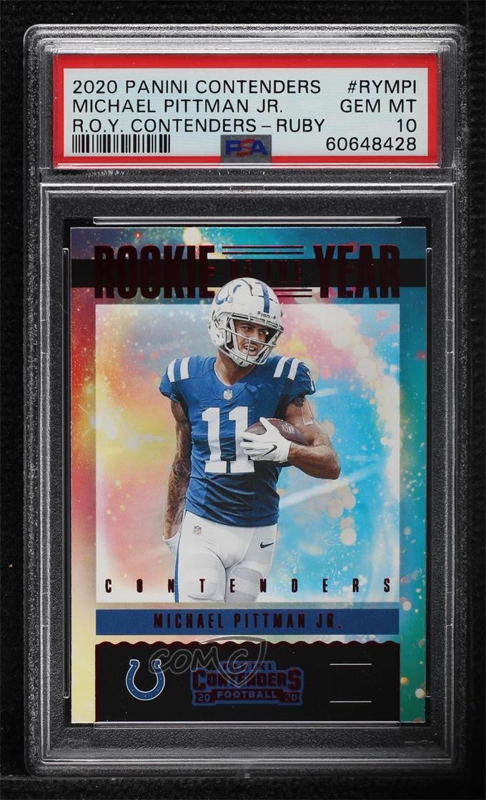 Michael Pittman Jr. Panini Contenders Rookie of the Year Contenders #RYMPI Ruby