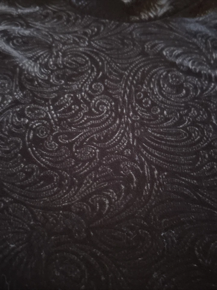 Jersey Pendleton Vintage Años 90 Terciopelo Negro Simulado Cuello Tortuga Grande Foto 3 de 4