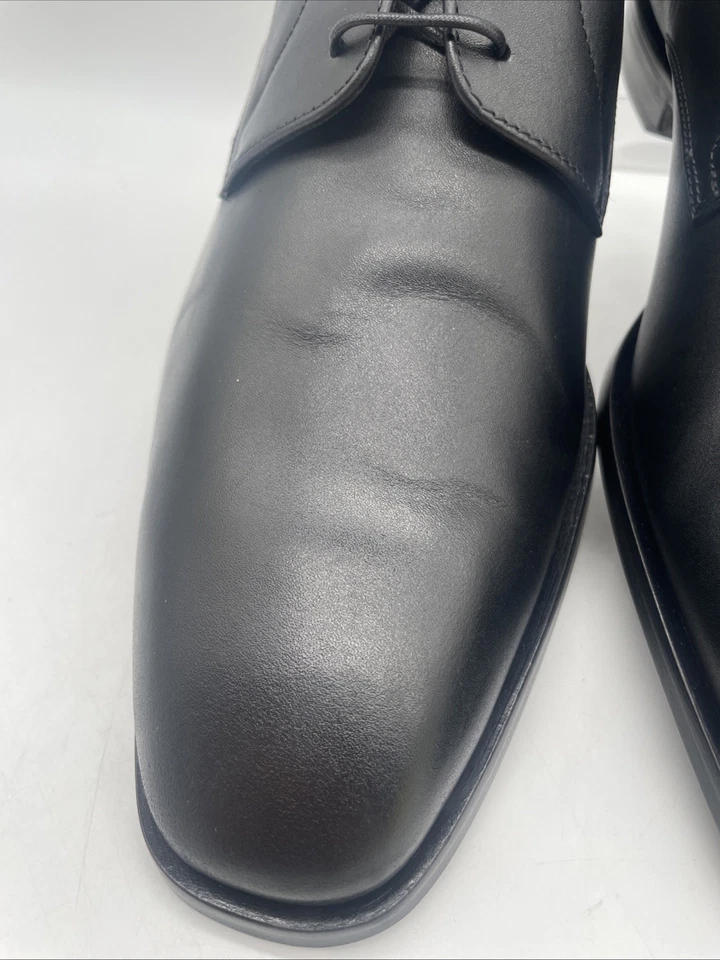 Hugo Boss Mens Black Leather Formal Shoes Lisbon Derby UK 9.5 EU 43.5 BNWOB - Image 4 of 4