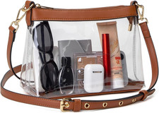 Clear Bag for Stadium Events, Clear Purses for Women, Stadium Approved Crossbody