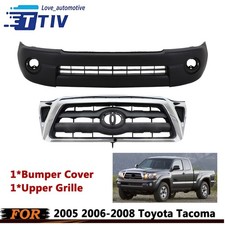 Bumper Cover Grille Assembly For 2005-2008 Toyota Tacoma Base 2pcs Kit Front
