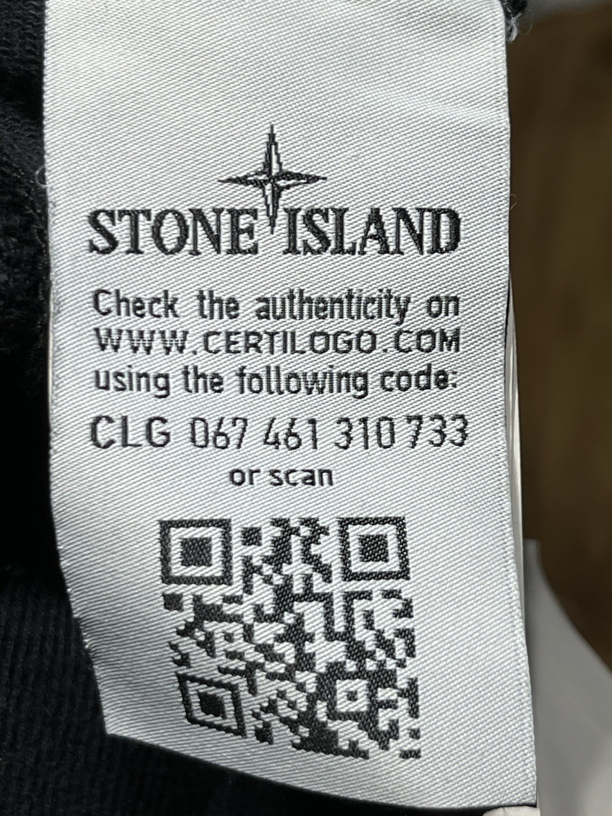 STONE ISLAND Quarter Zip Pullover Badge Sweatshirt Medium Black @DF thumbnail 7