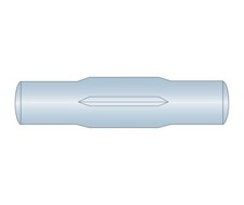 Groove Pin 5/16 x 2-1/2 Type E Low Carbon Steel Zinc Clear  (25 Pieces)