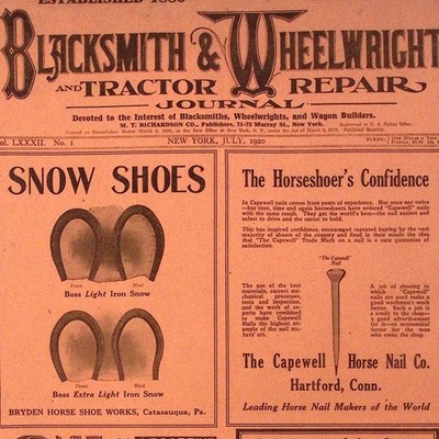JUL 1920 Blacksmith & Wheelwright Tractor Repair Journal Vol 82 No 1