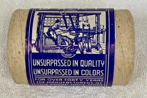 Vintage Unused Lawndale Carpet Warp Thread Spool 4 Ply 800 Yards