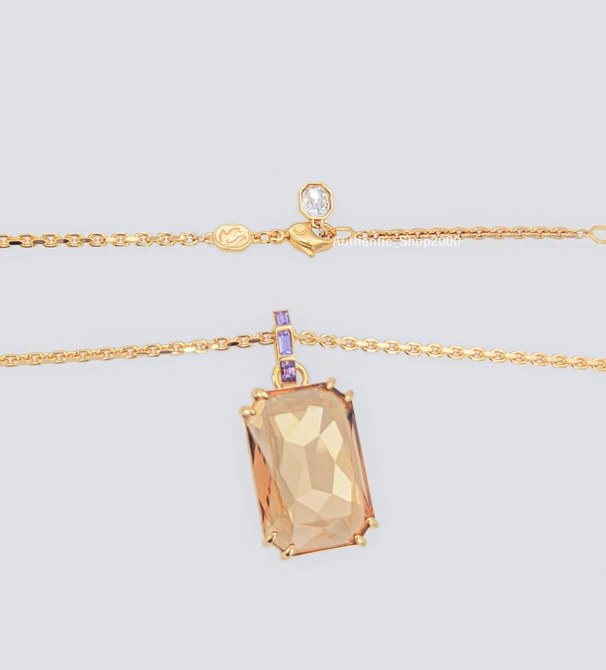 NEW Authentic SWAROVSKI Gold Brown Crystal Millenia Pendant Necklace 5725752 - Image 2 of 4