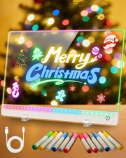 Rechargeable LED Drawing Board for Kids, 17-Inch Glow Doodle Drawing Pad with...