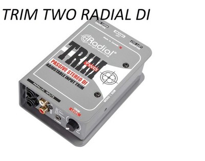 Radial Trim-Two Passive Stereo DI with Adjustable Input 1/4'', RCA / stereo mini