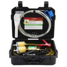 12V Electric Fuel Transfer Pump Set with 30 Gallons/H, Portable 12V-Set