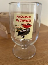1996MY GOODNESS MY GUINNESS HALF PINT STEMMED GLASS ORIGINAL GUINNESS IN BOX