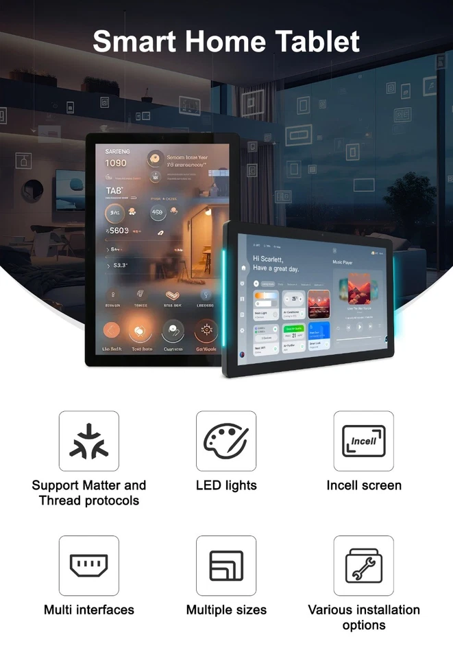 Wall Mount Android Tablet Smart Home Control Panel 10.1inch RK3566 2+16GB PC - Image 4 of 4