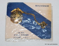 Vintage Statue of Liberty Souvenir - 14KT Gold Pin New in package RARE!