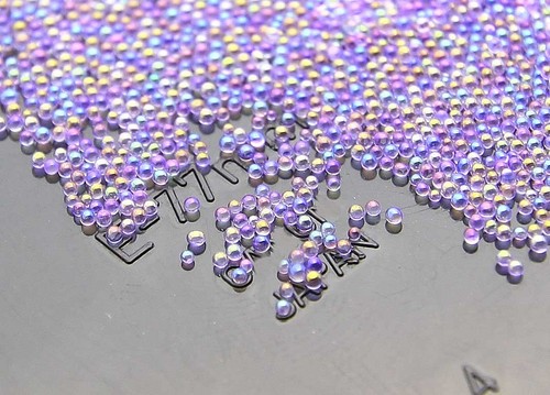 New DIY 12g Making Glass No Hole 0.6mm-0.8mm Nail Art Caviar Marbles Micro beads - Picture 28 of 76