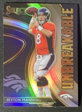 Peyton Manning 2020 Select Unbreakable SILVER HOLO Prizm #U18