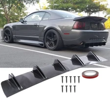 For 1999-2004 Ford Mustang V6 Rear Bumper Diffuser Shark 5-Fins Lip Splitter