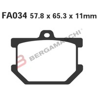 BremsbelÄGe BremsklÖTze FÜR Yamaha XS 250/1100 EBC FA034 Organic Motorrad