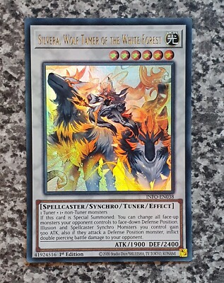 Yugioh INFO-EN038 Silvera, Wolf Tamer of the White Forest 1st Ultra Rare MINT 10