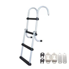 4 Step Telescoping Aluminum Boat Ladder Extension Marine Diving Folding Ladder