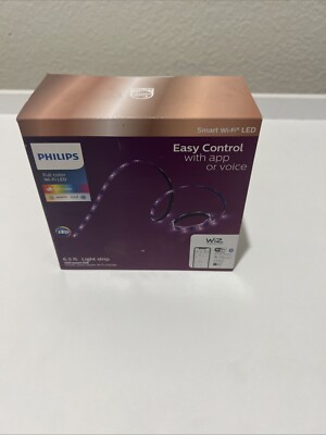 Philips 6.5ft Smart LED Light Strip 20W Tunable, Wi-Fi Full Color, 1600 Lumens