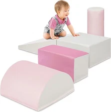 5-Piece Kids Climb & Crawl Soft Foam Block Activity Play Structures for Child