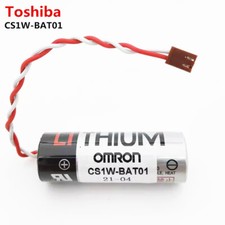 1pcs CS1W-BAT01 Original Omron PLC Battery Toshiba ER17500V/3.6V