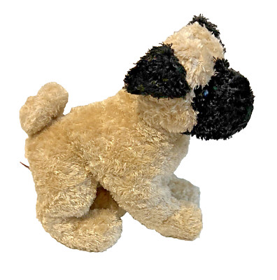Douglas Cuddle Toy Pug Dog Plush Small Stuffed Animal Toy 6'' X 7'' NWT