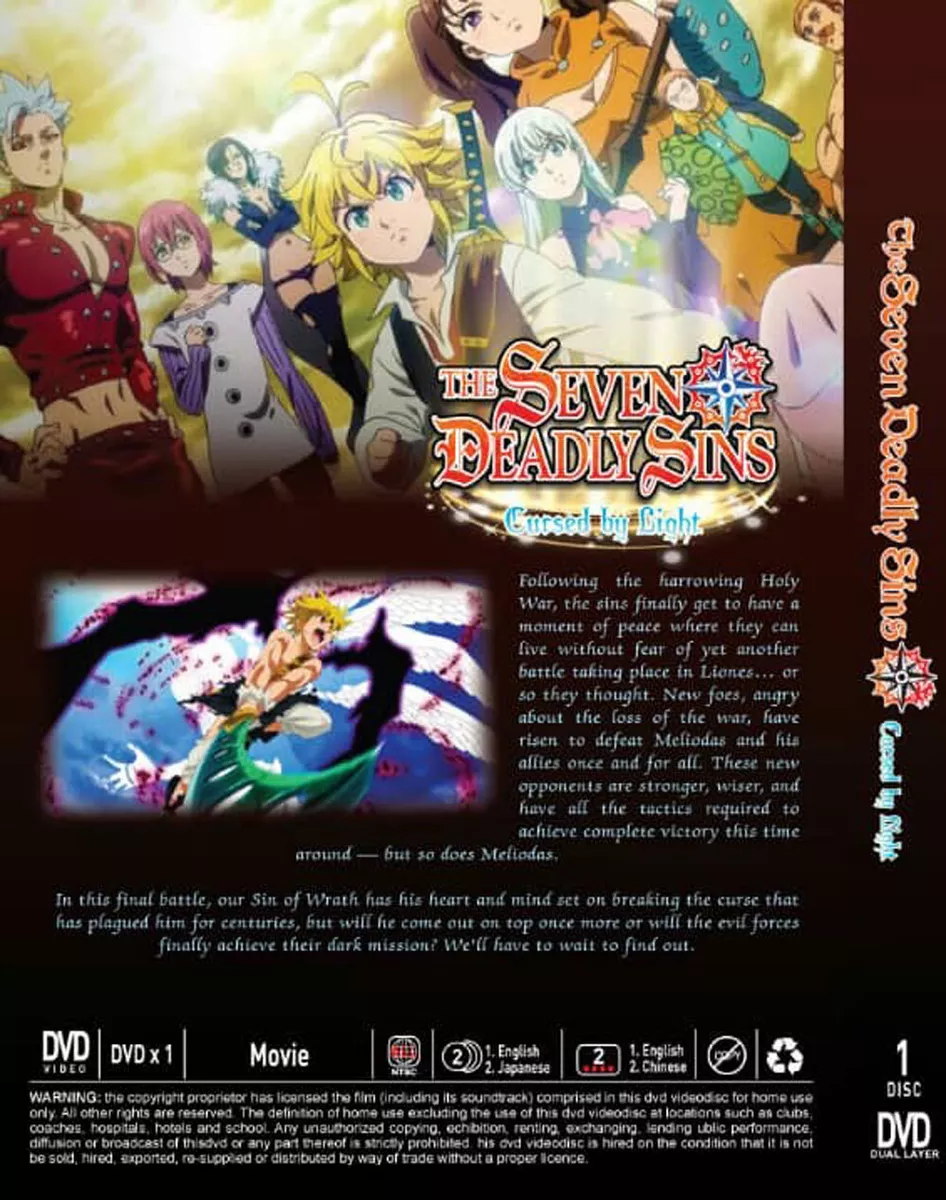 NANATSU NO TAIZAI THE MOVIE ANIME DVD ENGLISH DUBBED Region All