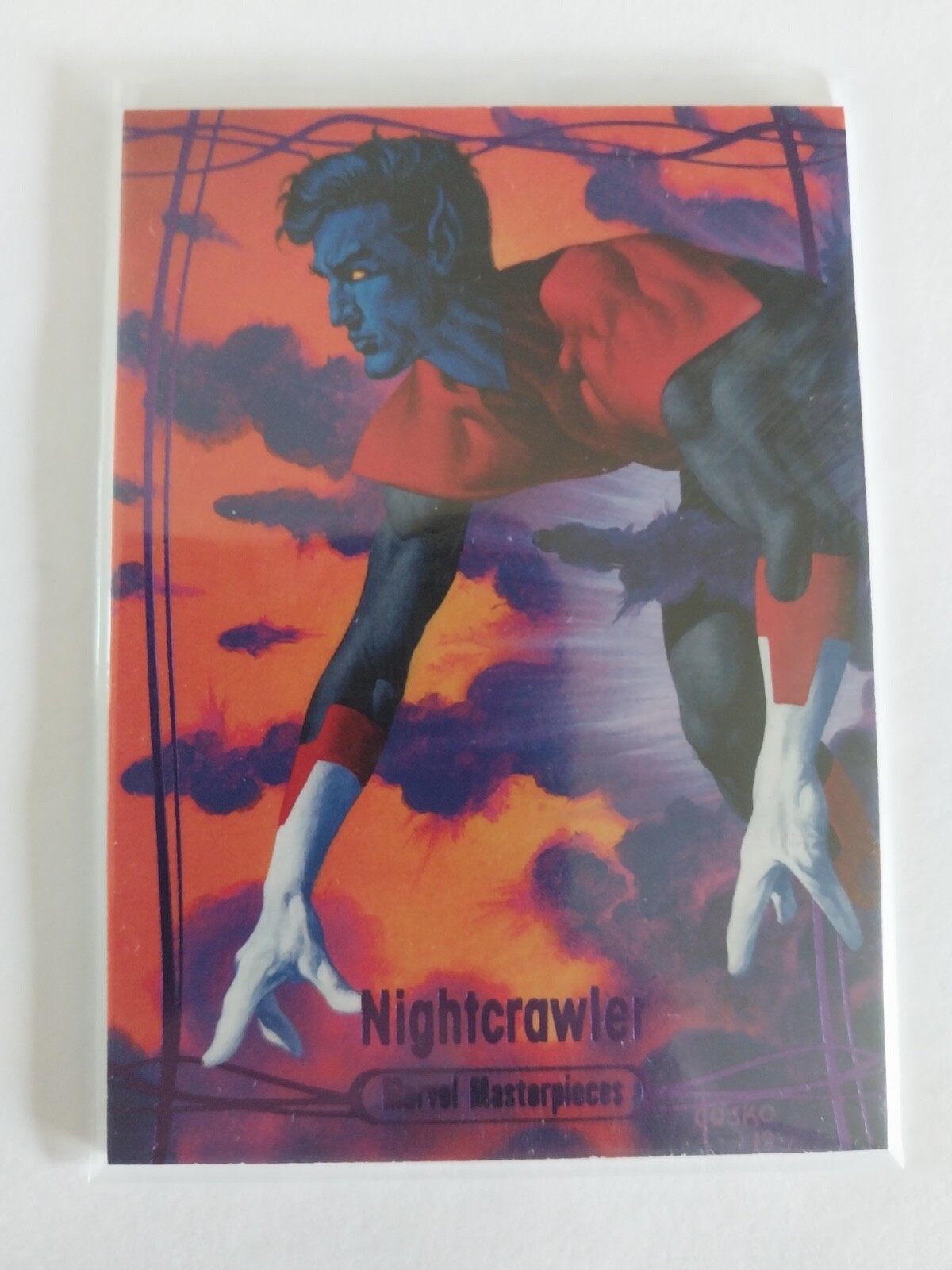 2016 Marvel Masterpieces Joe Jusko #50 NIGHTCRAWLER Epic Purple #184/199