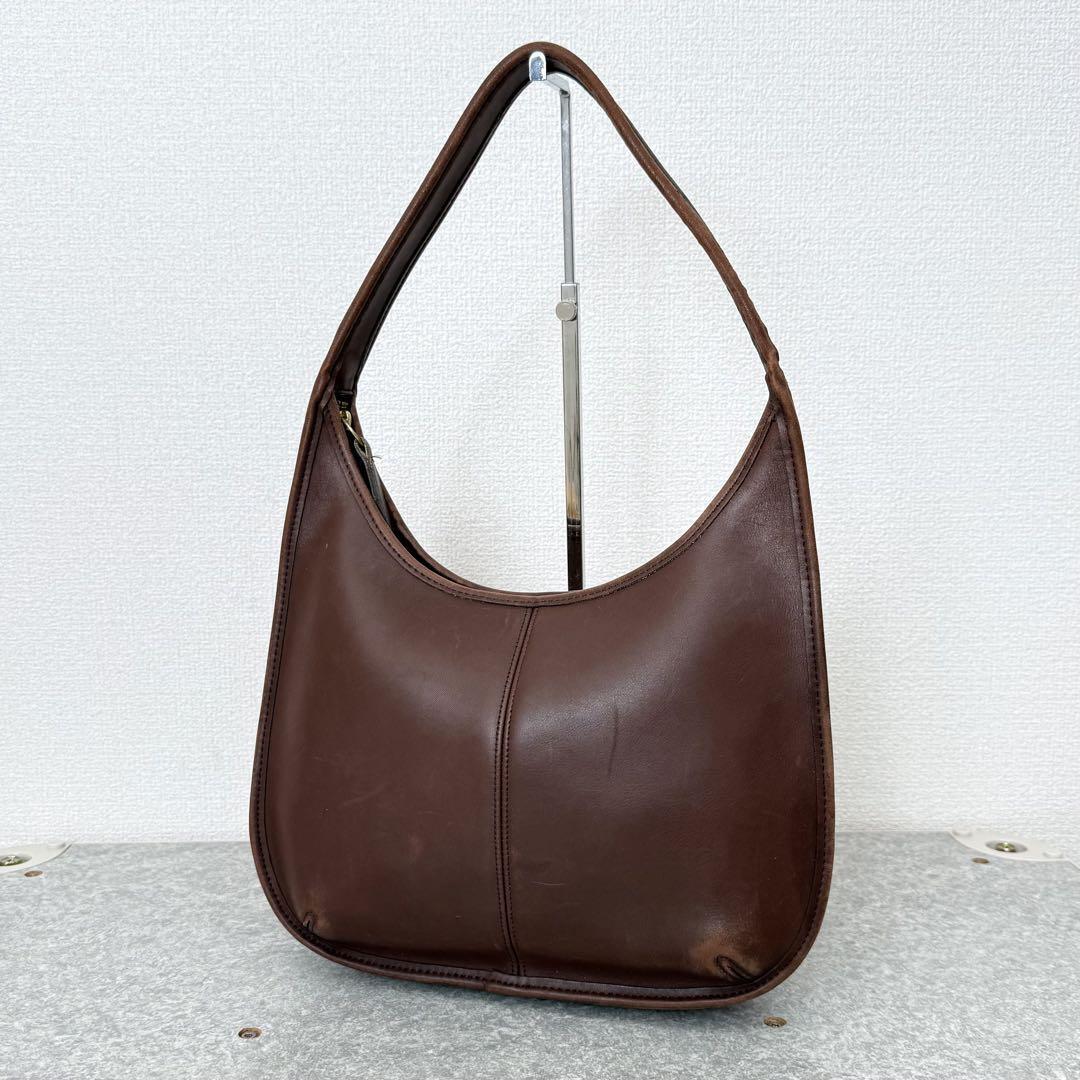 Old Coach 9025 Ergo Hobo Handbag Shoulderbag Leather Dark Brown 