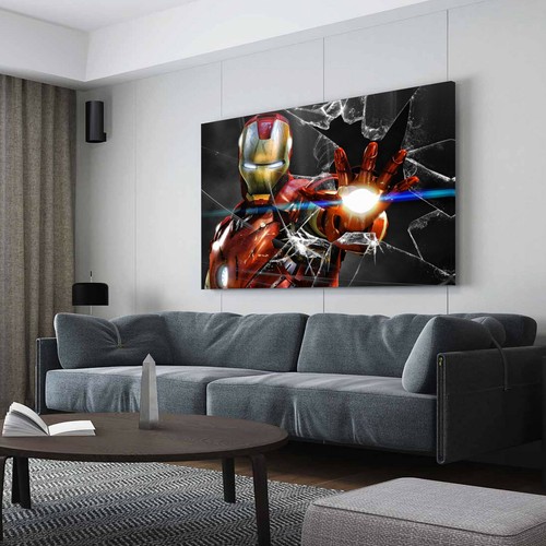 Ironman Framed Canvas Print Iron man Home Decor gift super hero Avengers poster - Picture 6 of 9