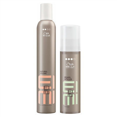 WELLA EIMI Sparset NATURAL VOLUME Schaumfestiger 300ml + PEARL STYLER Gel 100ml