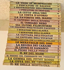 COLLANA TIGRI E CORSARI,LOTTO DI 25 VOLUMI,SALGARI,TUTTI BLISTERATI,FABBRI 1968